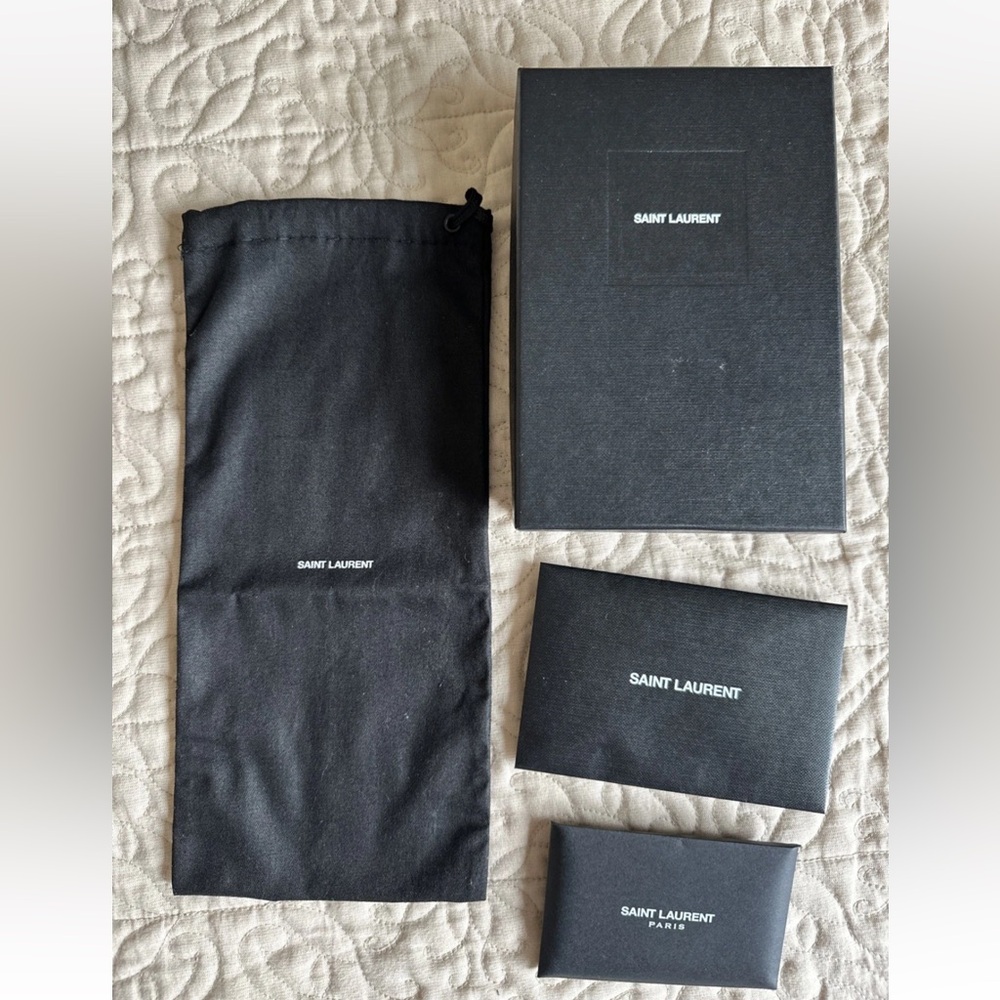 Saint Laurent Black Dust Bag and Box